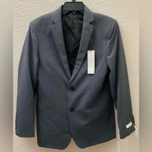 Calvin Klein Big Boys Ebony Slim-Fit Stretch Performance Suit Jacket Size 18 NWT